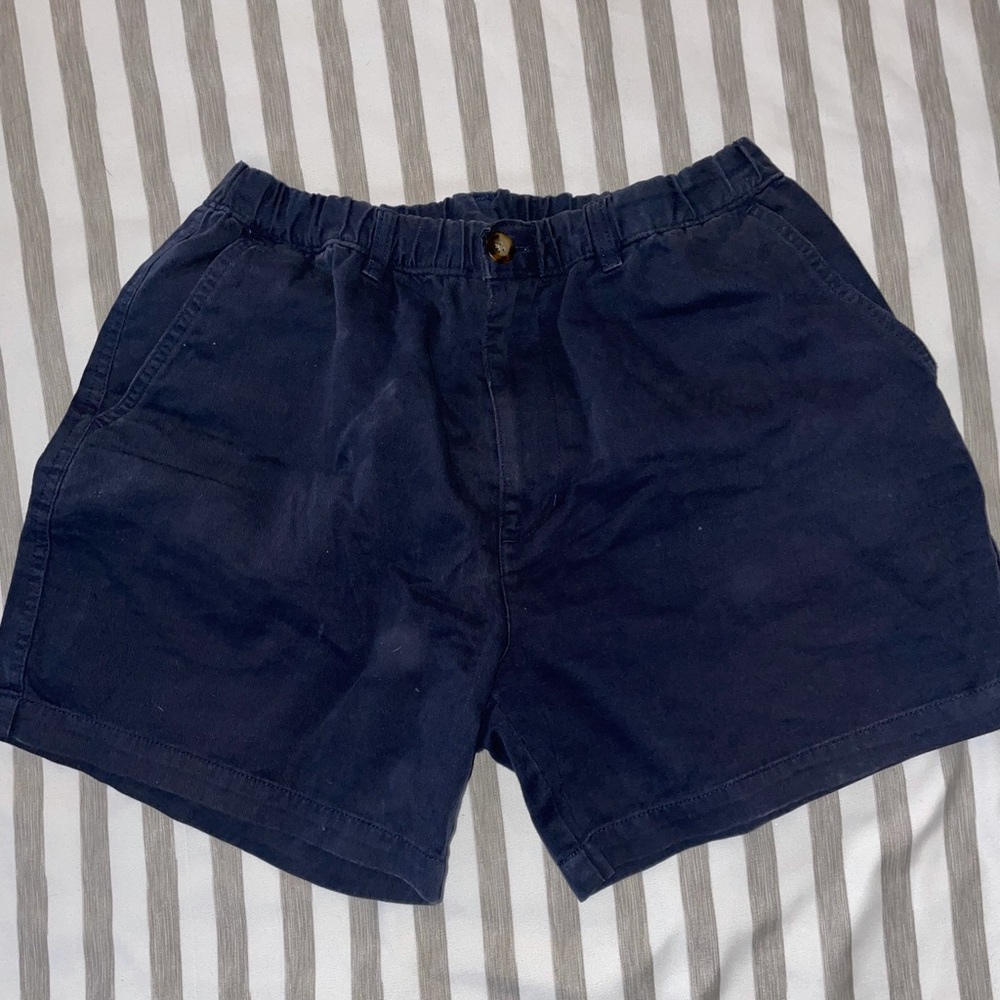 5.5in inseam Bearbottom navy shorts